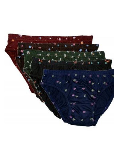 Shilpa 5-Pack Comfortable Mixed Cotton Panties - StyleOFF